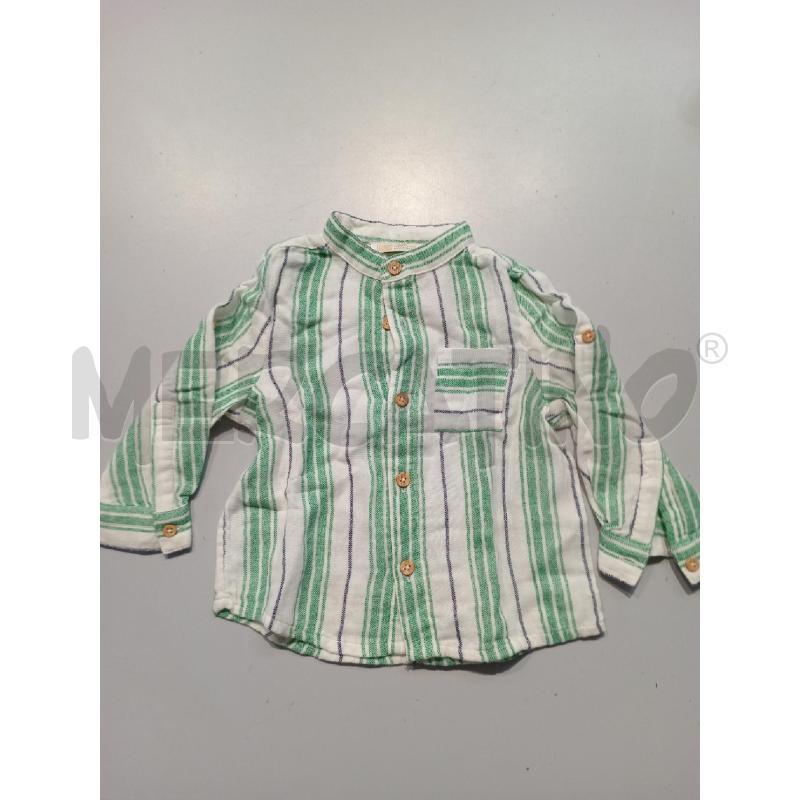 CAMICIA BAMBINO ORIGINAL MARINES BIANCA RIGHE VERDI | Mercatino dell'Usato Moncalieri bengasi 1