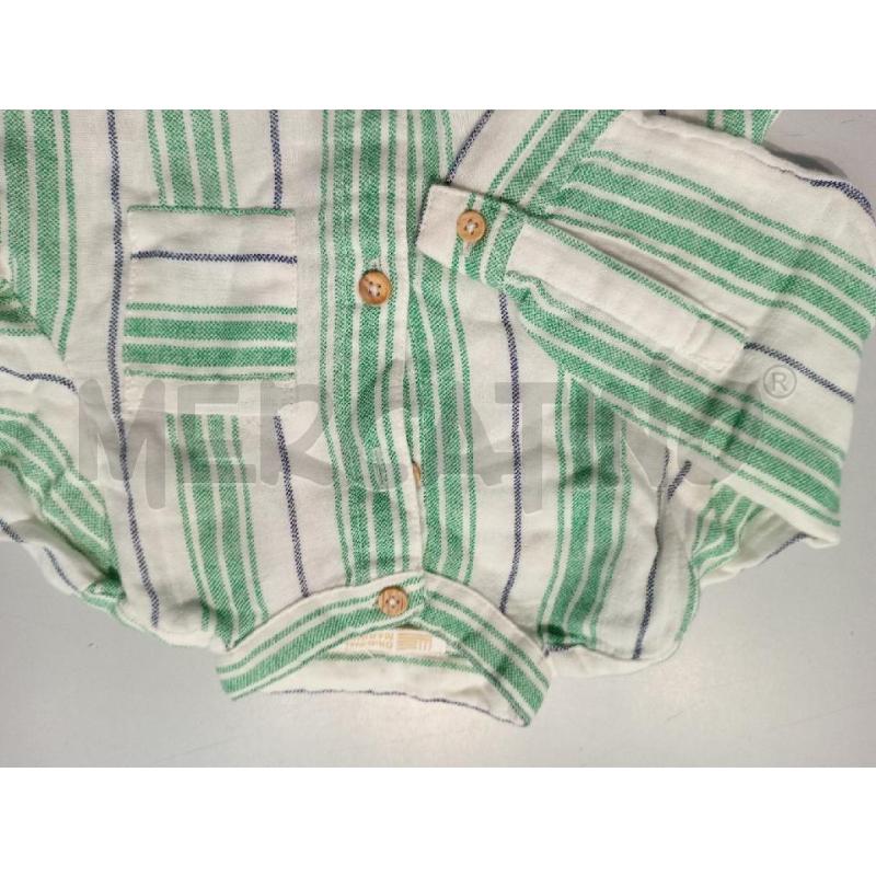 CAMICIA BAMBINO ORIGINAL MARINES BIANCA RIGHE VERDI | Mercatino dell'Usato Moncalieri bengasi 3