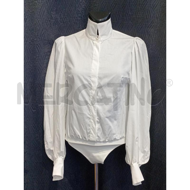 CAMICIA BODY DONNA ELISABETTA FRANCHI BIANCA  | Mercatino dell'Usato Moncalieri bengasi 1
