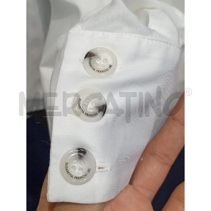 CAMICIA BODY DONNA ELISABETTA FRANCHI BIANCA  | Mercatino dell'Usato Moncalieri bengasi 4