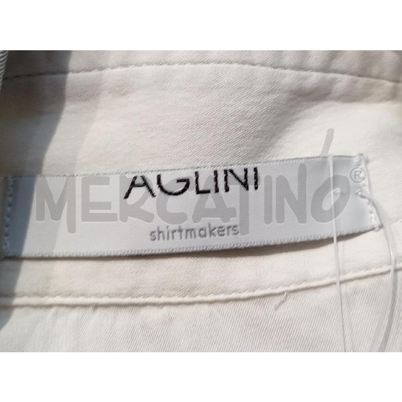 CAMICIA DONNA AGLINI BIANCA COLLO GRIGIO CON PAILLETTES | Mercatino dell'Usato Moncalieri bengasi 5