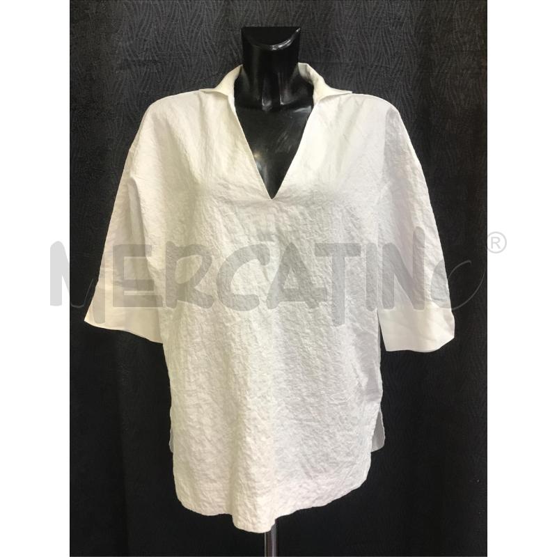 CAMICIA DONNA AMINA RUBINACCI BIANCA SCOLLO V | Mercatino dell'Usato Moncalieri bengasi 1
