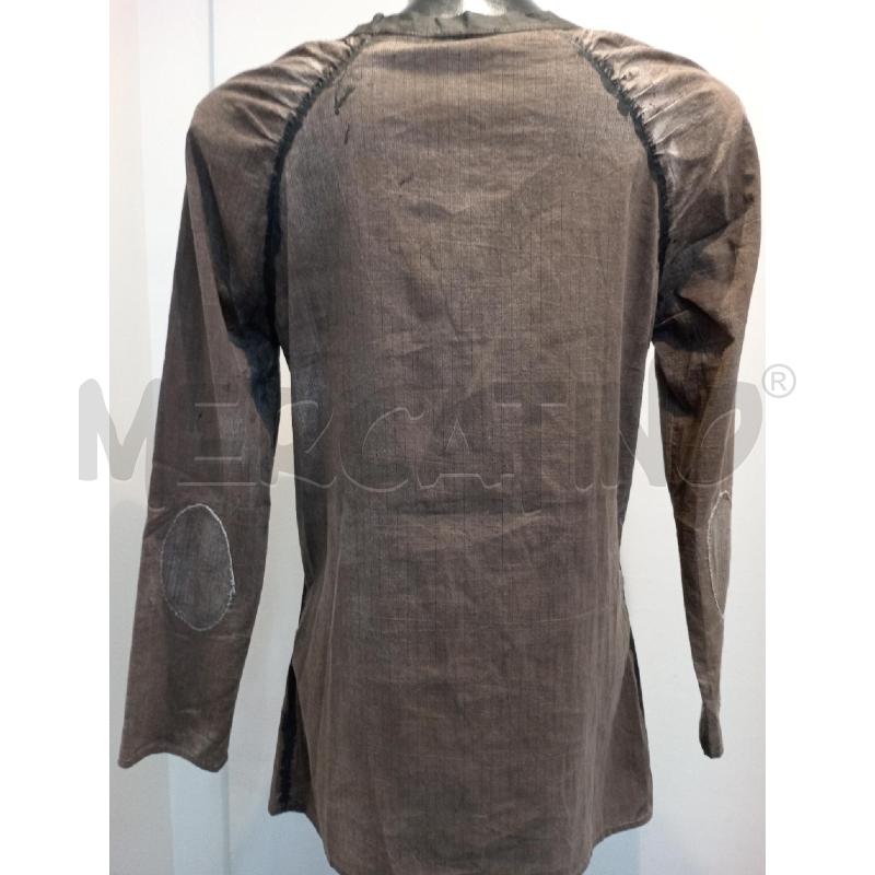 CAMICIA DONNA BRAS MARRONE BORDO NERO | Mercatino dell'Usato Moncalieri bengasi 2
