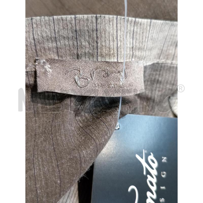 CAMICIA DONNA BRAS MARRONE BORDO NERO | Mercatino dell'Usato Moncalieri bengasi 5
