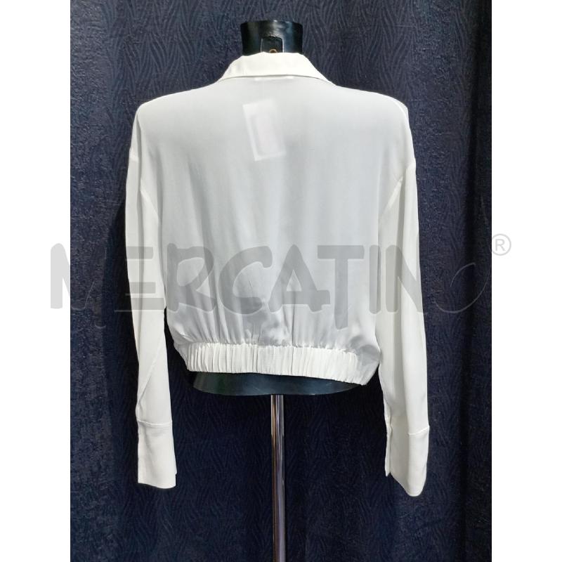 CAMICIA DONNA CARLA G BIANCA LEGATA DAVANTI MISTO SETA | Mercatino dell'Usato Moncalieri bengasi 2