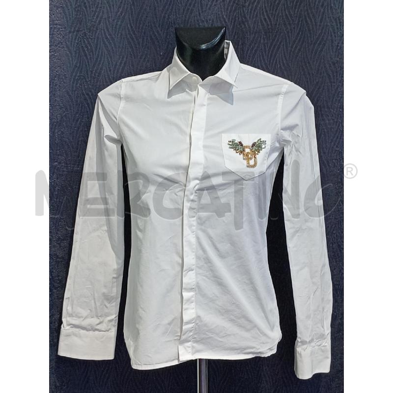 CAMICIA DONNA DSQUARED BIANCA CON INSERTO GIOIELLO | Mercatino dell'Usato Moncalieri bengasi 1