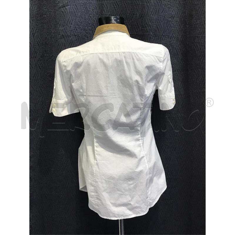 CAMICIA DONNA DSQUARED QUADRETTI BEIGE BIANCA COLLETTO VELLUTO | Mercatino dell'Usato Moncalieri bengasi 2