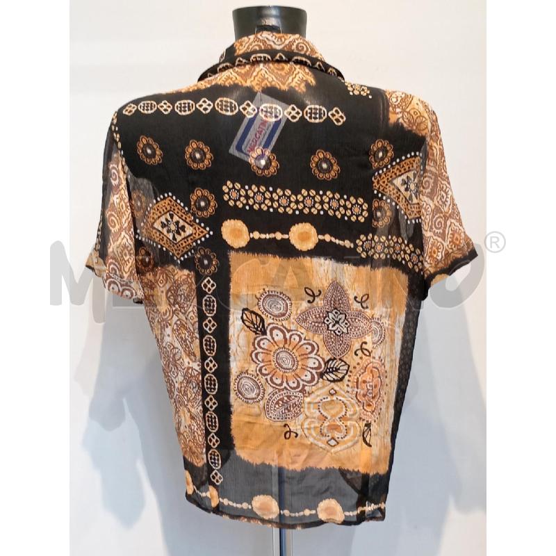 CAMICIA DONNA ELENA MIRO' MARRONE NERA FANTASIA | Mercatino dell'Usato Moncalieri bengasi 2