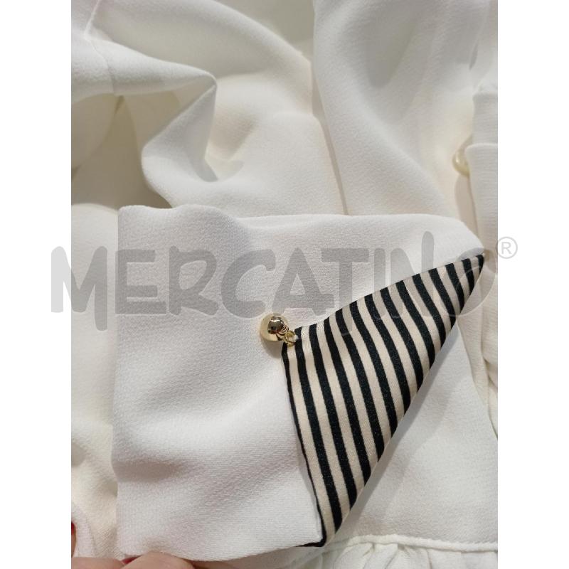 CAMICIA DONNA ELISABETTA FRANCHI PANNA POLSINI RIGHE NERE | Mercatino dell'Usato Moncalieri bengasi 3