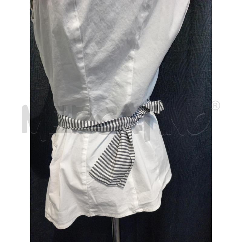 CAMICIA DONNA ELISABETTA FRANCHI SMANICATA CON CINTURA RIGHE | Mercatino dell'Usato Moncalieri bengasi 4