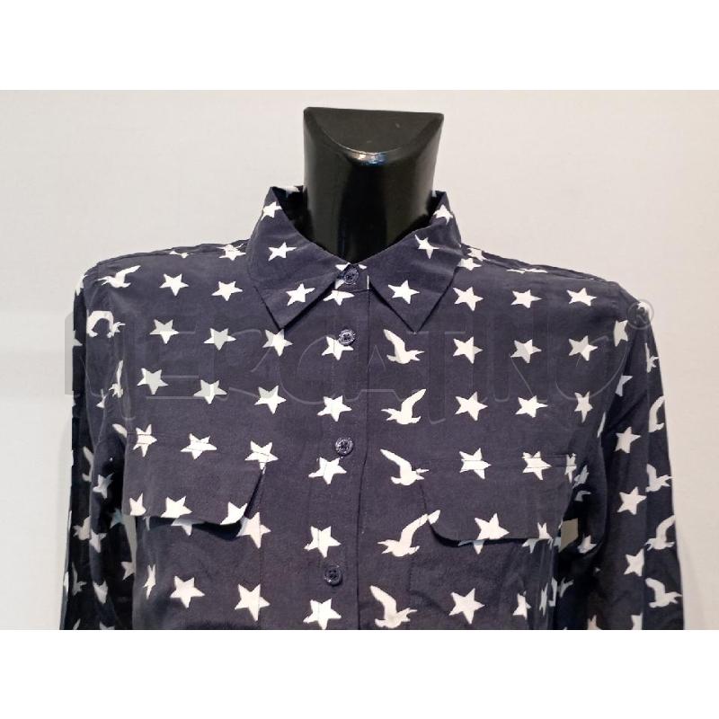 CAMICIA DONNA EQUIPMENT BLU STELLINE | Mercatino dell'Usato Moncalieri bengasi 3