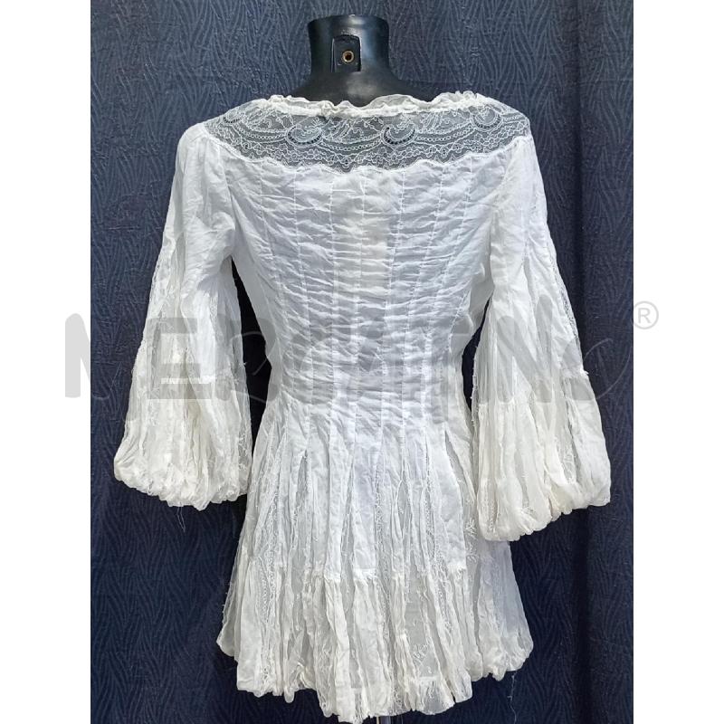 CAMICIA DONNA ERMANNO SCERVINO BIANCA CON INSERTI PIZZO | Mercatino dell'Usato Moncalieri bengasi 2