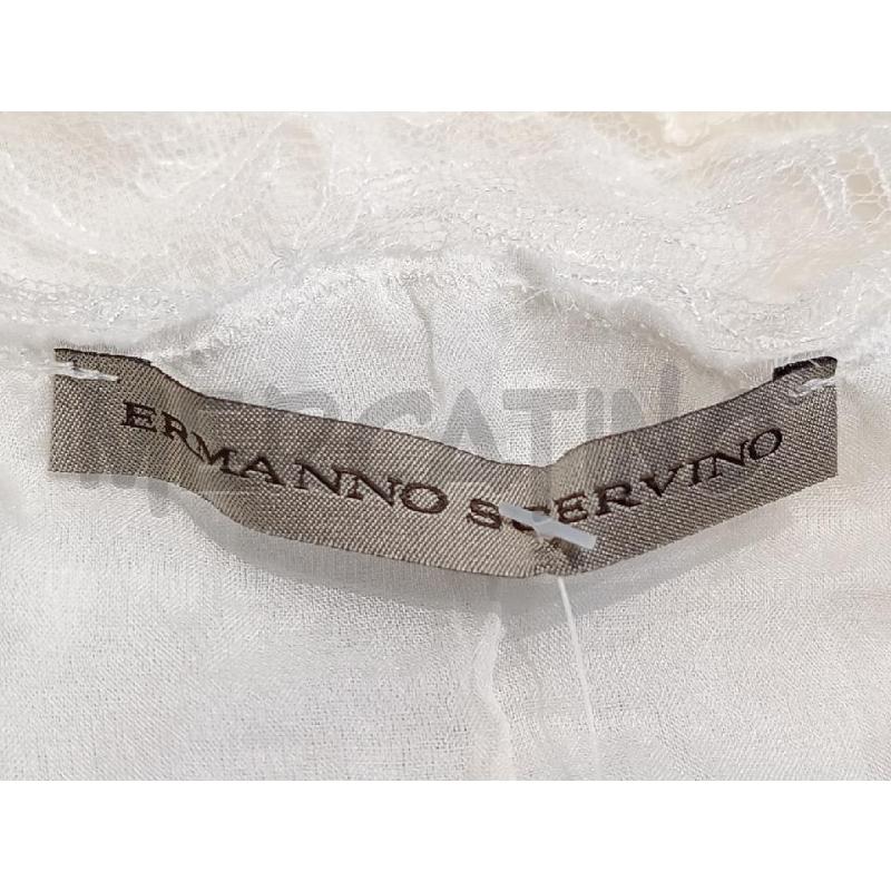 CAMICIA DONNA ERMANNO SCERVINO BIANCA CON INSERTI PIZZO | Mercatino dell'Usato Moncalieri bengasi 5