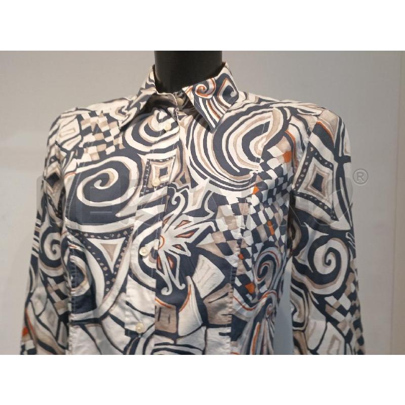 CAMICIA DONNA ETRO FANTASIA BIANCA BLU ARANCIO | Mercatino dell'Usato Moncalieri bengasi 3