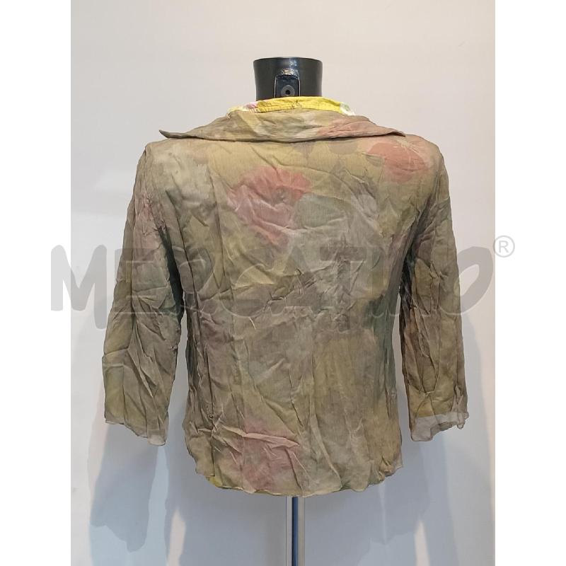 CAMICIA DONNA GUY ROVER VERDE SETA FIORI INTERNO | Mercatino dell'Usato Moncalieri bengasi 2