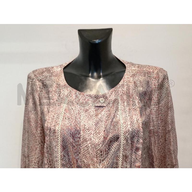 CAMICIA DONNA MARINA RINALDI ROSA FANTASIA SETA | Mercatino dell'Usato Moncalieri bengasi 4