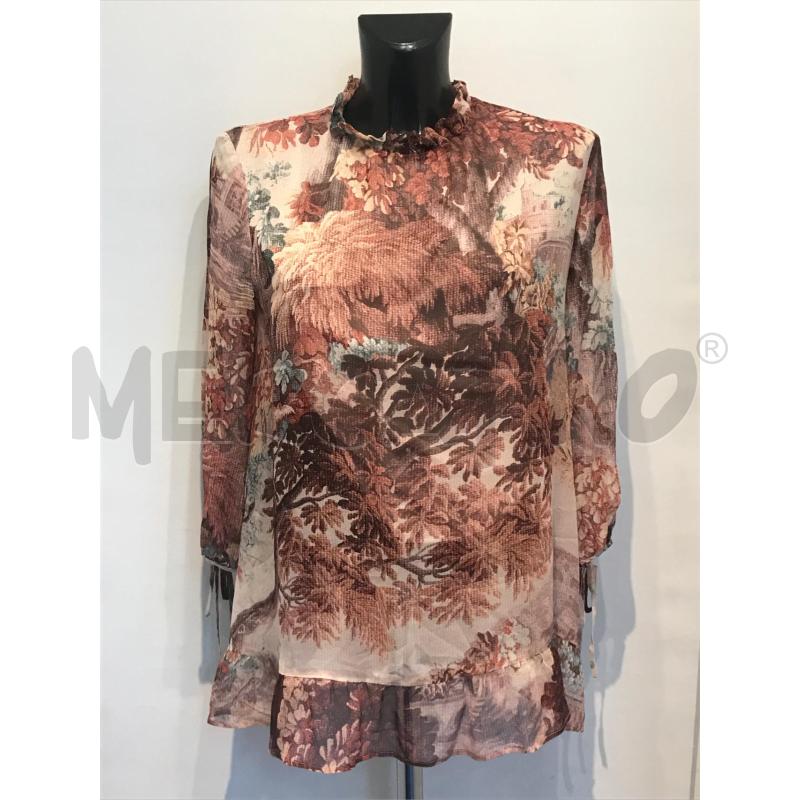 CAMICIA DONNA MAX MARA BORDEAUX FIORI | Mercatino dell'Usato Moncalieri bengasi 1