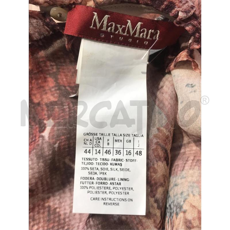 CAMICIA DONNA MAX MARA BORDEAUX FIORI | Mercatino dell'Usato Moncalieri bengasi 4