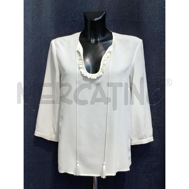 CAMICIA DONNA MAX & CO BIANCA CON LACCETTO COLLO | Mercatino dell'Usato Moncalieri bengasi 1