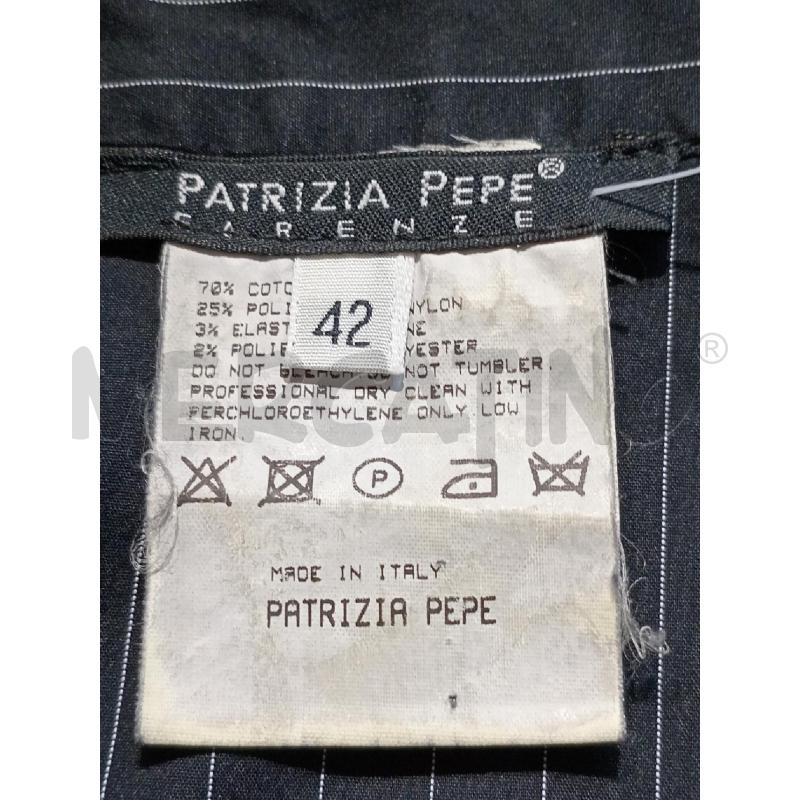 CAMICIA DONNA PATRIZIA PEPE NERA RIGHE | Mercatino dell'Usato Moncalieri bengasi 5