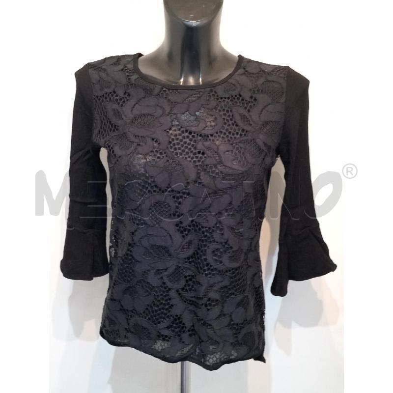 CAMICIA DONNA PINKO NERA CON PIZZO DAVANTI | Mercatino dell'Usato Moncalieri bengasi 1