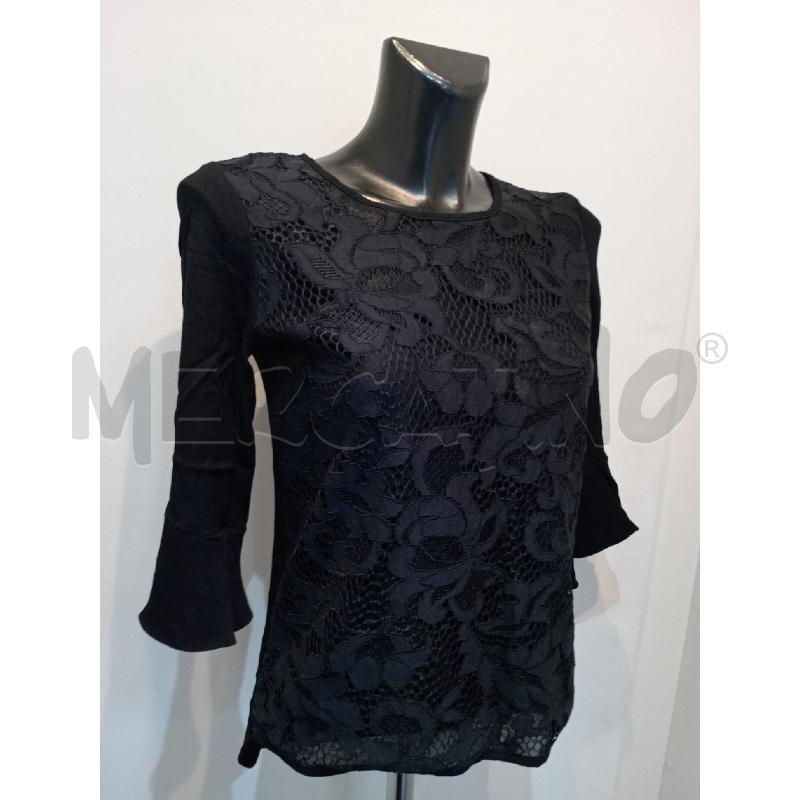 CAMICIA DONNA PINKO NERA CON PIZZO DAVANTI | Mercatino dell'Usato Moncalieri bengasi 4