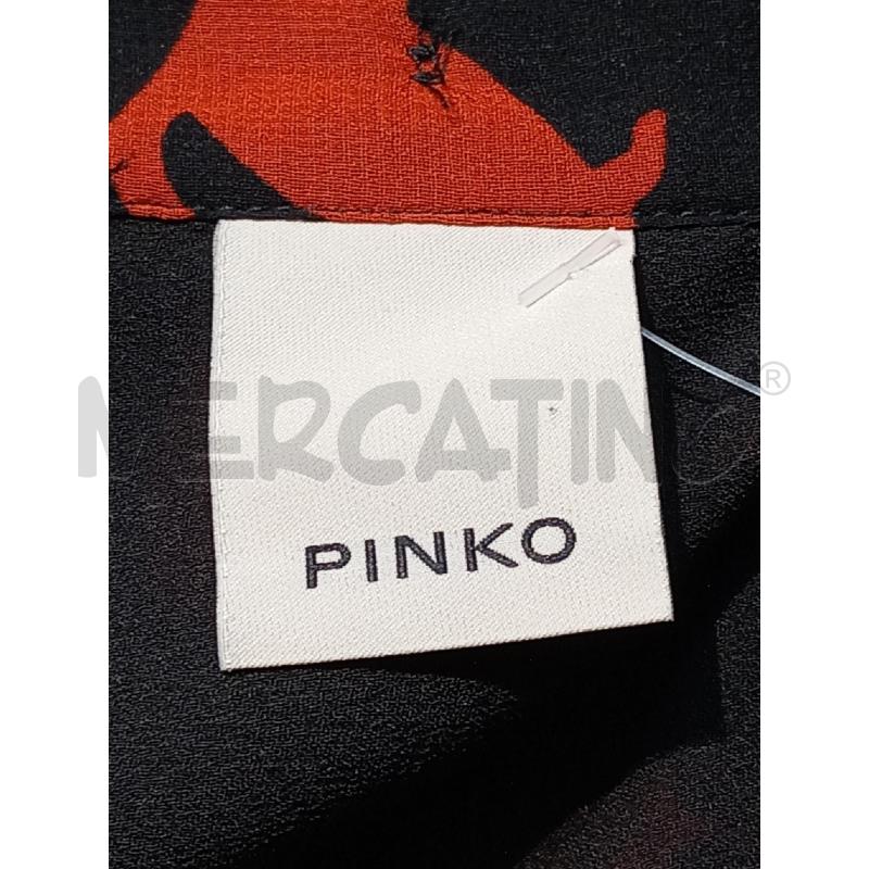 CAMICIA DONNA PINKO NERA GATTI ROSSI | Mercatino dell'Usato Moncalieri bengasi 5