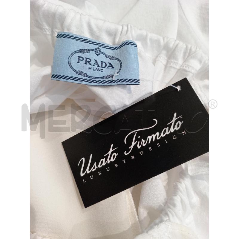 CAMICIA DONNA PRADA BIANCA COTONE E SETA | Mercatino dell'Usato Moncalieri bengasi 5