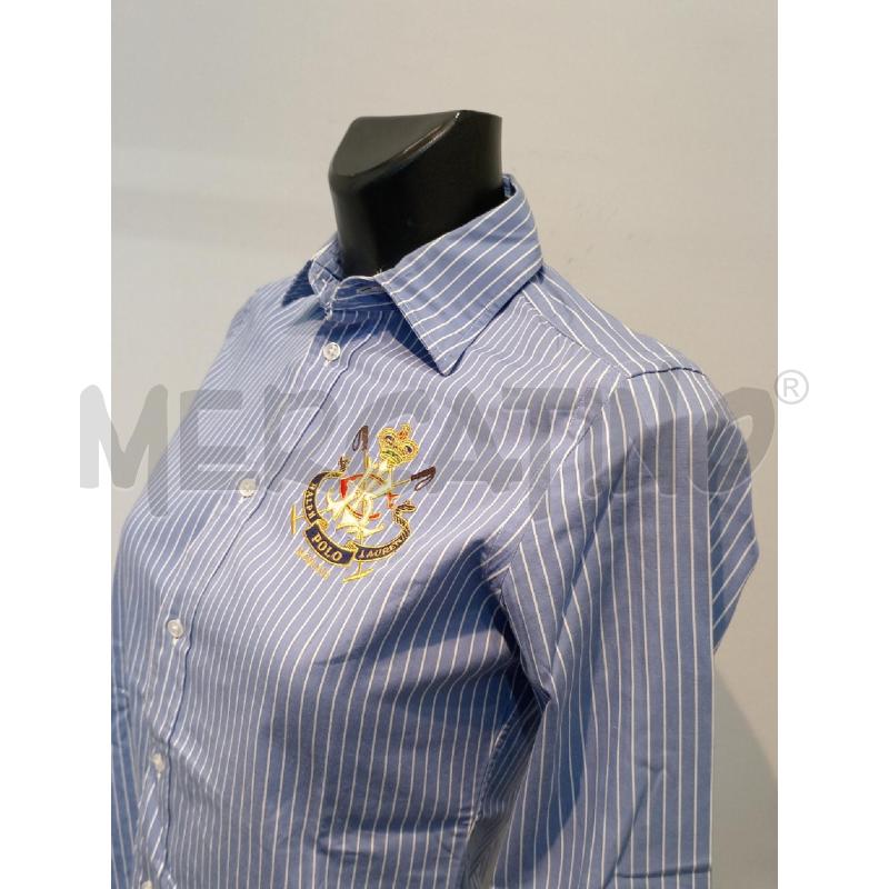 CAMICIA DONNA RALPH LAUREN BIANCO RIGHE AZZURRE | Mercatino dell'Usato Moncalieri bengasi 4