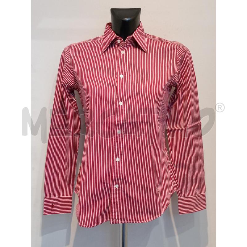 CAMICIA DONNA RALPH LAUREN ROSSA RIGHE BIANCHE | Mercatino dell'Usato Moncalieri bengasi 1