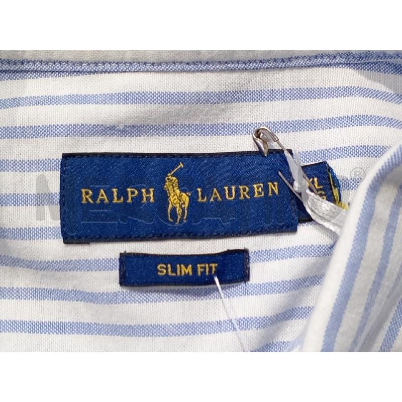 CAMICIA DONNA RALPH  LAUREN BIANCA RIGHE AZZURRA | Mercatino dell'Usato Moncalieri bengasi 5