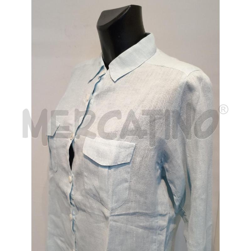 CAMICIA DONNA SAMAS AZZURRA LINO | Mercatino dell'Usato Moncalieri bengasi 3