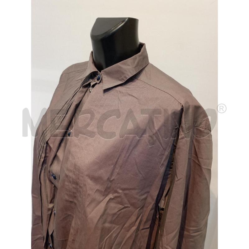 CAMICIA DONNA SPORTMAX VIOLA CON PIEGHETTE DAVANTI | Mercatino dell'Usato Moncalieri bengasi 3