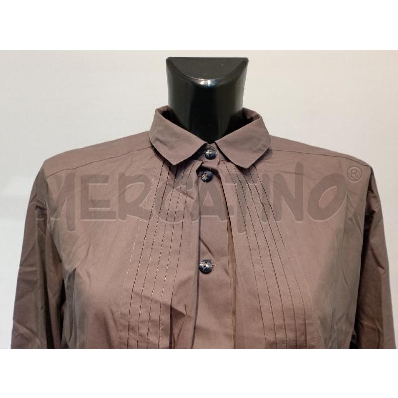 CAMICIA DONNA SPORTMAX VIOLA CON PIEGHETTE DAVANTI | Mercatino dell'Usato Moncalieri bengasi 4