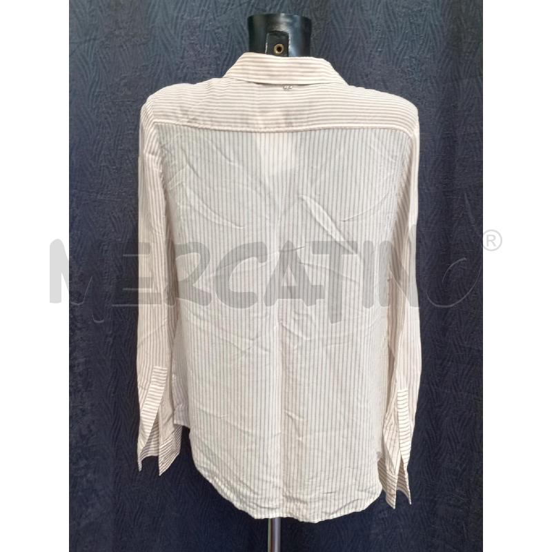 CAMICIA DONNA TER CARACTERE RIGHE BIANCO BEIGE | Mercatino dell'Usato Moncalieri bengasi 2
