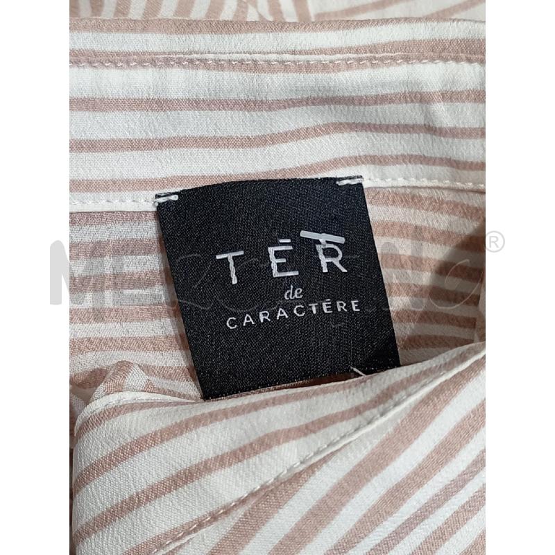CAMICIA DONNA TER CARACTERE RIGHE BIANCO BEIGE | Mercatino dell'Usato Moncalieri bengasi 5