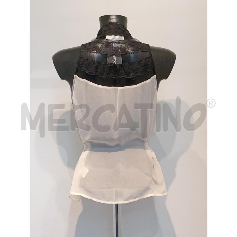 CAMICIA DONNA TWIN SET BEIGE NERO VOILE E PIZZO | Mercatino dell'Usato Moncalieri bengasi 2