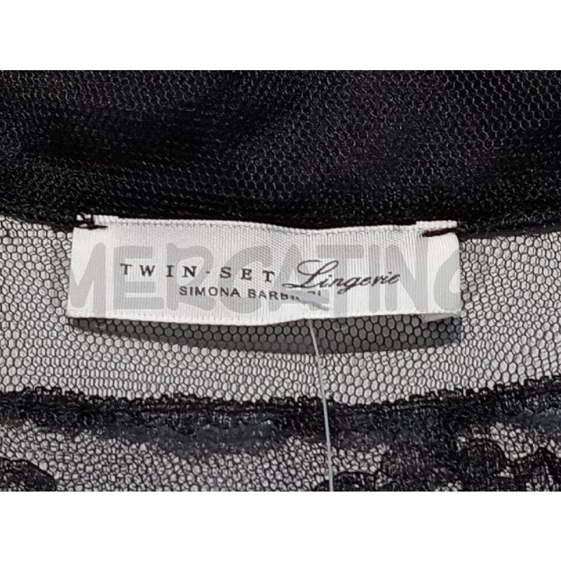CAMICIA DONNA TWIN SET BEIGE NERO VOILE E PIZZO | Mercatino dell'Usato Moncalieri bengasi 5