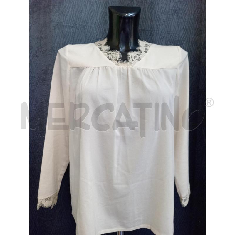 CAMICIA DONNA TWIN SET BEIGE PIZZO COLLO | Mercatino dell'Usato Moncalieri bengasi 1