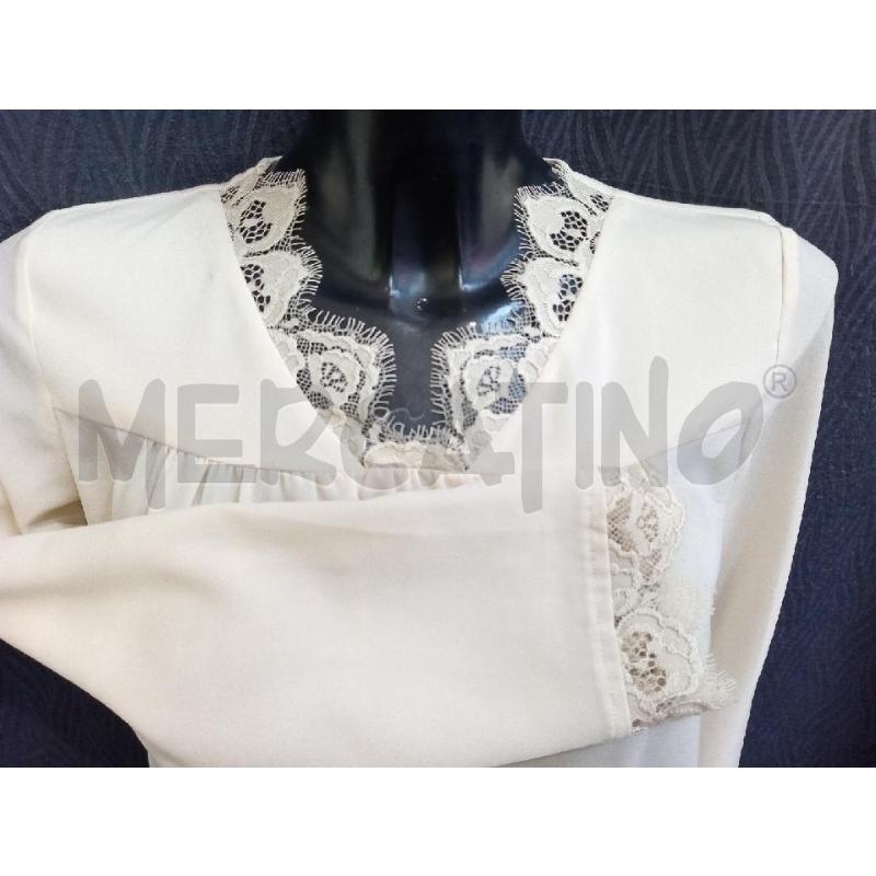CAMICIA DONNA TWIN SET BEIGE PIZZO COLLO | Mercatino dell'Usato Moncalieri bengasi 4