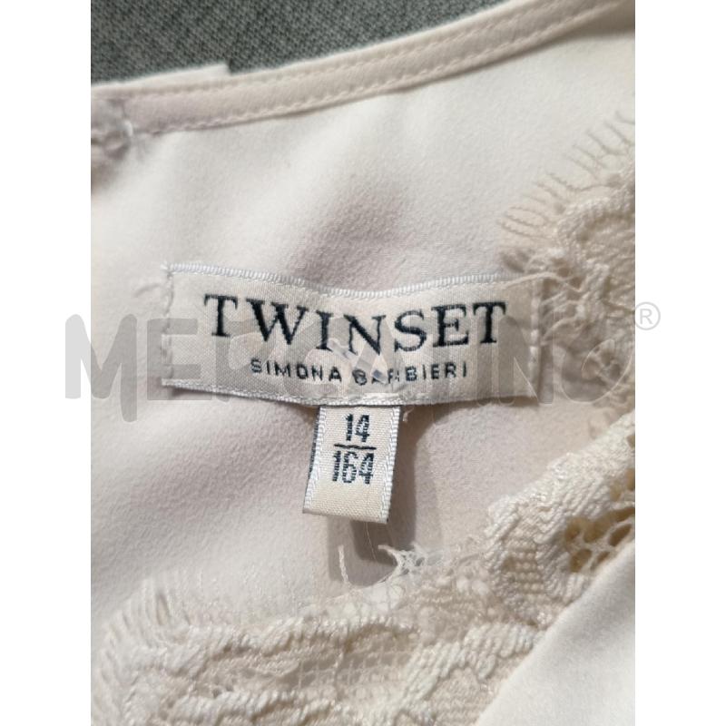 CAMICIA DONNA TWIN SET BEIGE PIZZO COLLO | Mercatino dell'Usato Moncalieri bengasi 5