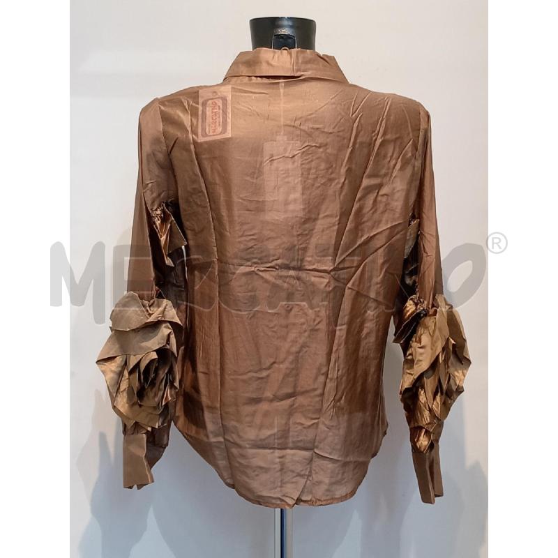 CAMICIA DONNA VINCEOTTO MARRONE MANICA VOILANT  | Mercatino dell'Usato Moncalieri bengasi 2