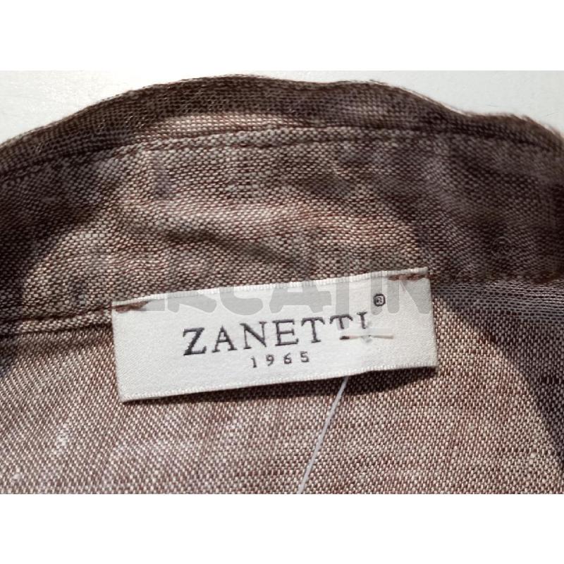 CAMICIA DONNA ZANETTI MARRONE LINO CON PAILLETTES | Mercatino dell'Usato Moncalieri bengasi 5