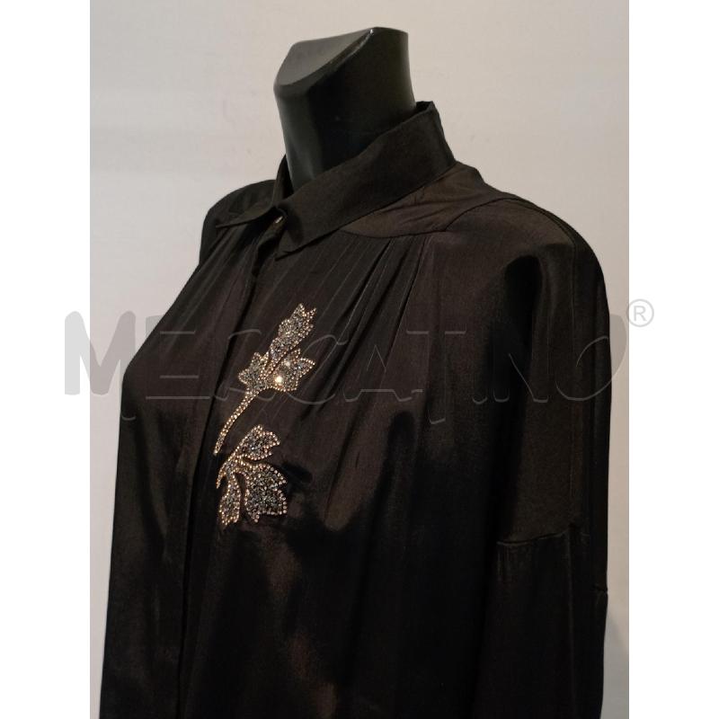 CAMICIA DONNA ZARA NERA CON FIORE LATERALE | Mercatino dell'Usato Moncalieri bengasi 3