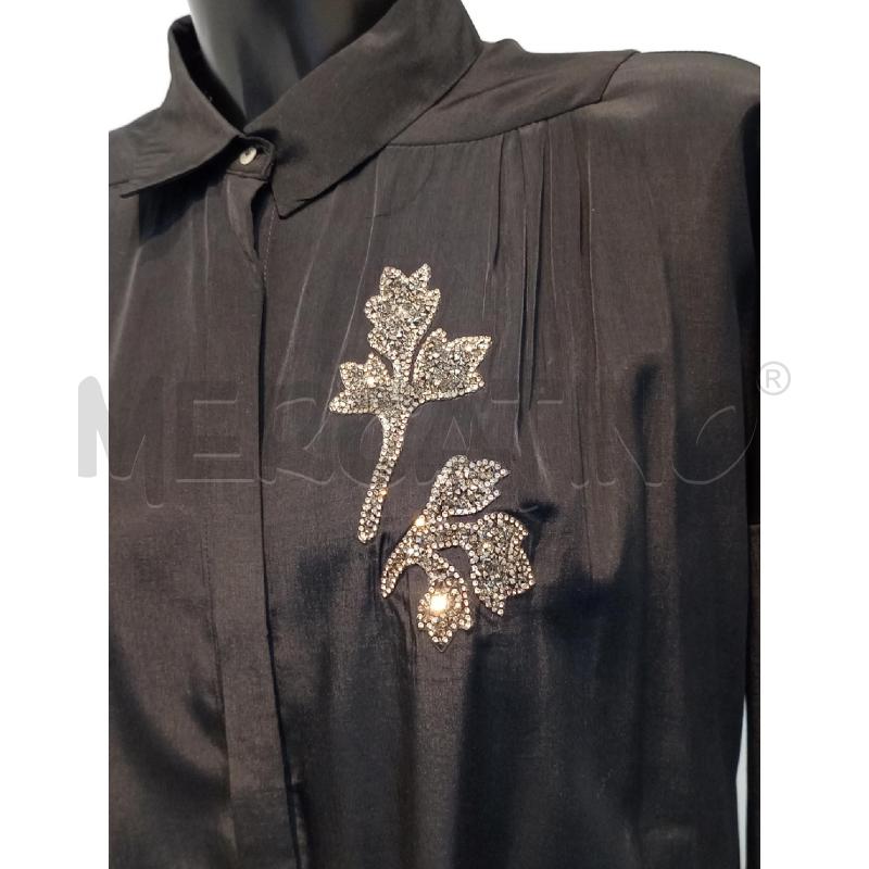 CAMICIA DONNA ZARA NERA CON FIORE LATERALE | Mercatino dell'Usato Moncalieri bengasi 4