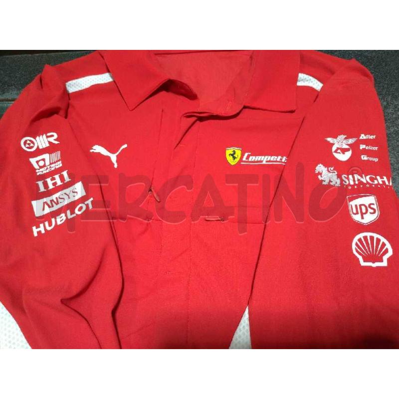 CAMICIA SPORTIVA SCUDERIA FERRARI COMPETIZIONI GT PUMA TG M | Mercatino dell'Usato Moncalieri bengasi 3
