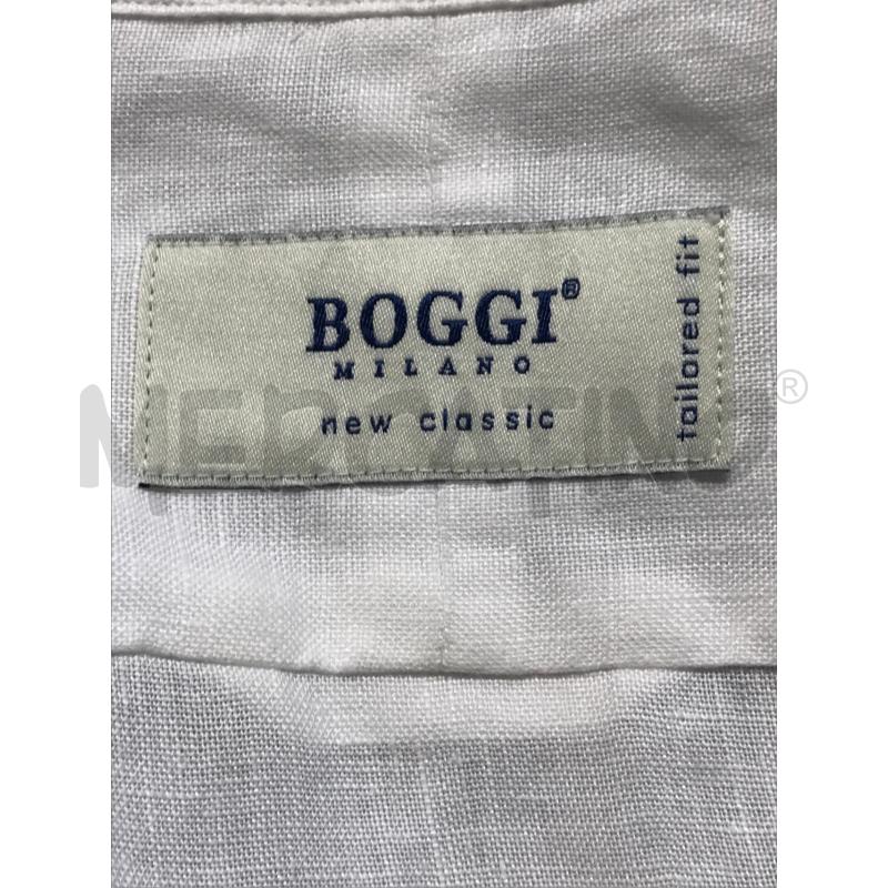CAMICIA UOMO BOGGI BIANCA LINO | Mercatino dell'Usato Moncalieri bengasi 5
