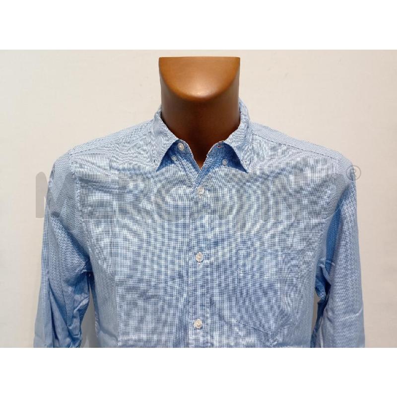 CAMICIA UOMO BURBERRY A QUADRATINI AZZURRO E BIANCO  | Mercatino dell'Usato Moncalieri bengasi 3