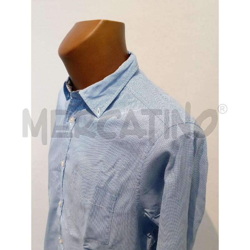 CAMICIA UOMO BURBERRY A QUADRATINI AZZURRO E BIANCO  | Mercatino dell'Usato Moncalieri bengasi 4