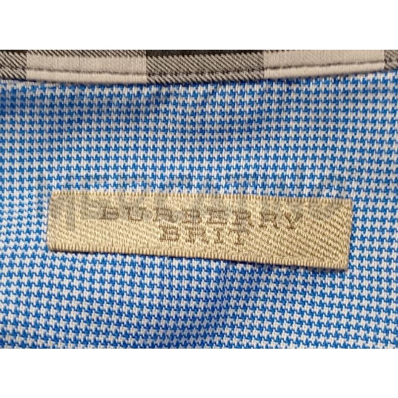 CAMICIA UOMO BURBERRY A QUADRATINI AZZURRO E BIANCO  | Mercatino dell'Usato Moncalieri bengasi 5